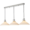 Ceramiczna lampa wisząca Hadano HAD3661-10 do salonu chrom biały