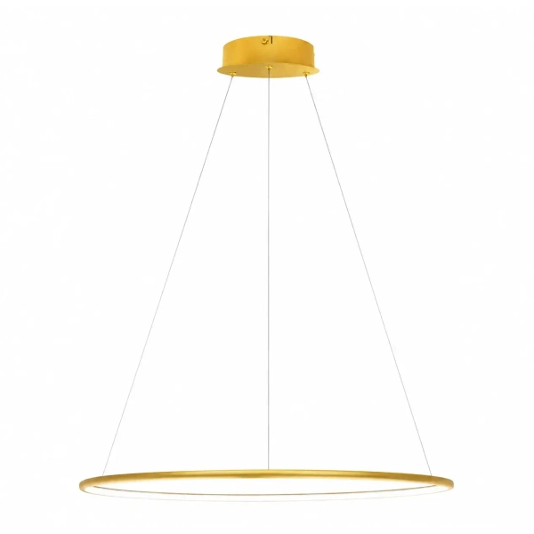Wisząca lampa złota pierścieniowa LED 32W 3000K barwa ciepła nad stół SLD/000061/3000/G