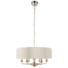 Wisząca lampa do salonu Highclere 94357 Endon na łańcuchu beż chrom