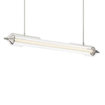 Lampa wisząca Espada QN-ESPADA-LP-PC LED 38W 3000K tuba szklana srebrny