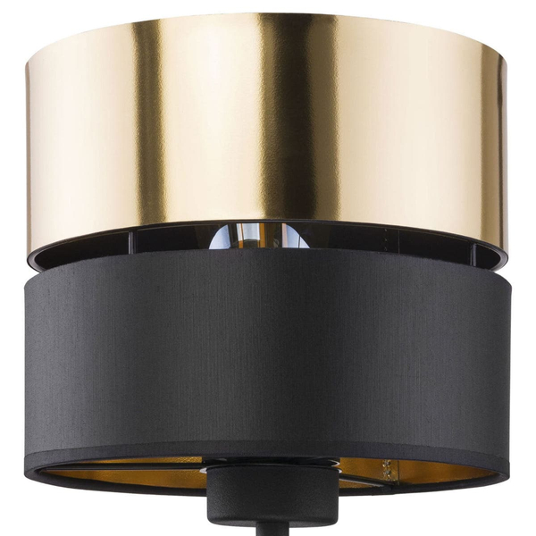Kinkiet ścienny Hilton 2579 TK Lighting abażur z tkaniny czarny złoty
