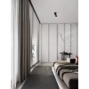 Regulowana lampa sufitowa do salonu CORENZO LE45647 tubka metalowa czarna
