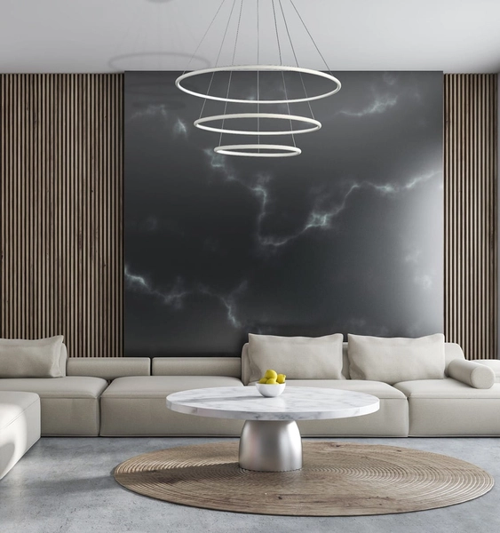 LAMPA wisząca ORION ML503 Milagro futurystyczna OPRAWA zwis LED 99W 3000K okręgi pierścienie rings białe