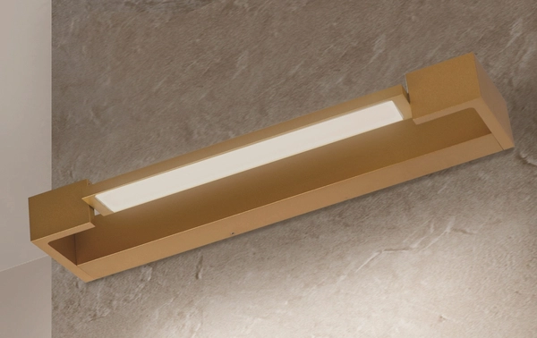 Naścienny kinkiet Dali AZ5249 podłużny regulowany złoty