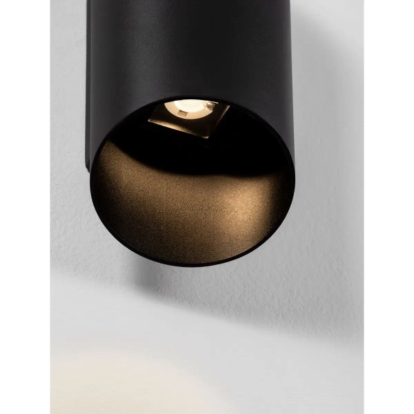 Lampa ścienna góra-dół BRISENO LE75205 LED LED 9W 3000K tuba IP54 czarna