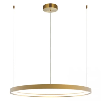 Do salonu ring lampa wisząca 23034 LED 45W 3000K nad kanapę złoty