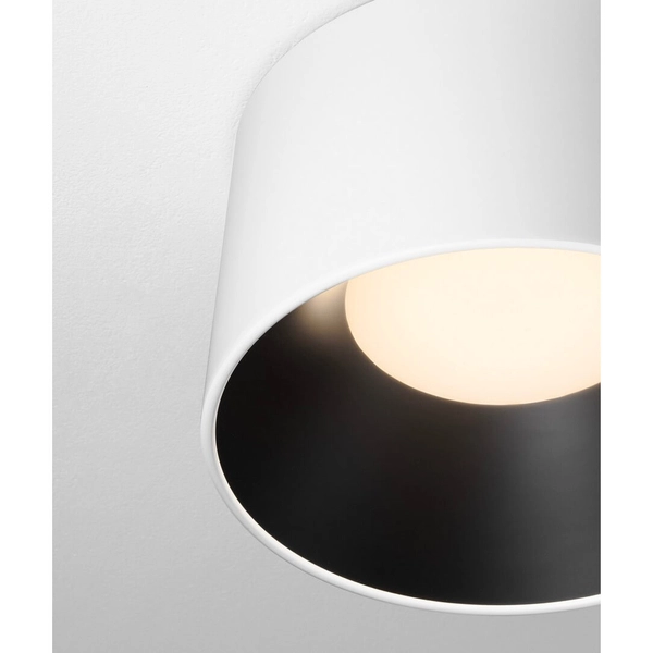 Plafoniera jadalniana CAMPANERO LE44805 LED 24W 3000K tuba biały czarny