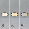 Łazienkowy plafon OJA 2015026103 LED 14,5W 3000-4000K IP54 czarny