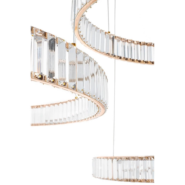 Lampa wisząca glamour Liberty MSE1501100190 Moosee LED 105W 3000K złota