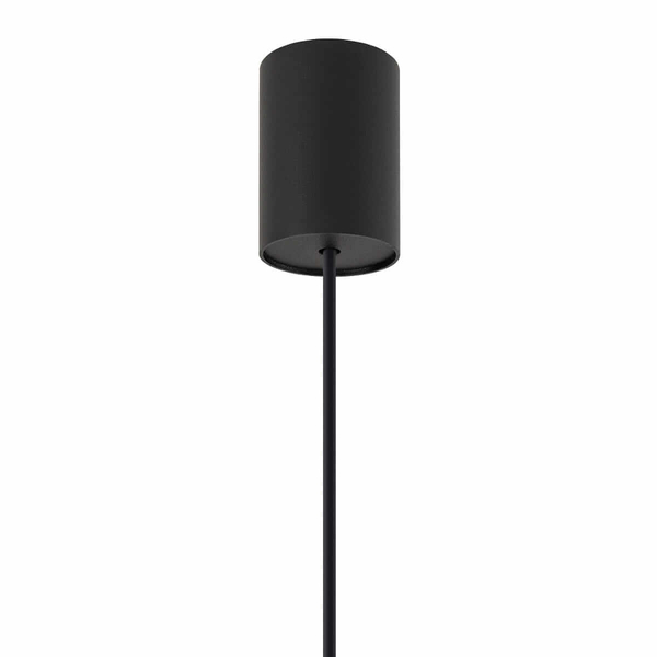 Lampa wisząca Haiti 11168 japandi klatka siatka kosz bambusowa czarna