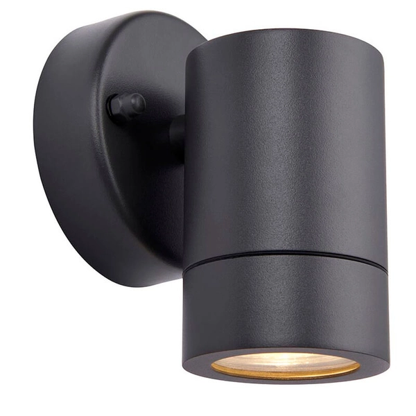 Naścienna lampa do ogrodu Palin 77906 tuba metalowa IP44 antracyt