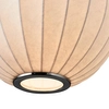 Okrągła wisząca lampa SILK ST-2330-30 Step jedwabna do sypialni biały