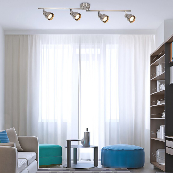 Natynkowa lampa Blake 3186 reflektorki chromowane na listwie do kuchni