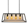 Loftowa LAMPA wisząca FINLAND 305503 IL MIO szklana OPRAWA retro zwis klatka czarna