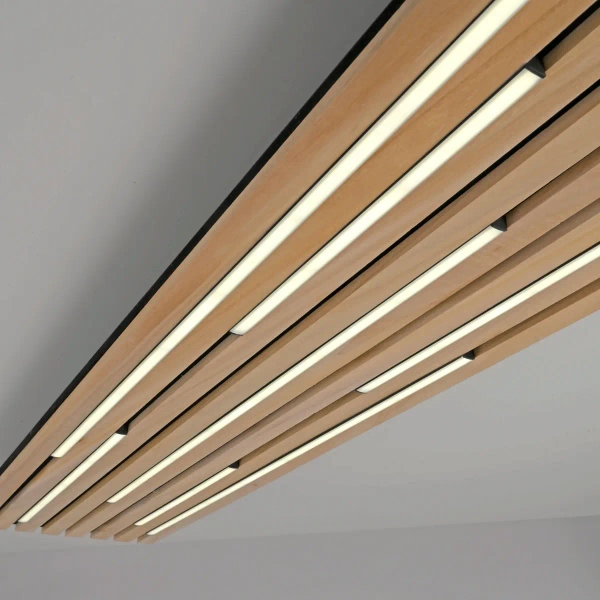 Plafon na pilot Q-AKUSTIK brązowy 6422-79 1xLED 48W 2700-5000K prostokątny