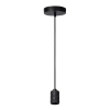 Okrągła lampa wisząca Jova 08426/01/30 Lucide szklana złota czarna