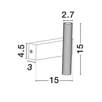 Metalowa lampa ścienna góra-dół JOSTELA LE45561 LED 6W 3000K złota czarna