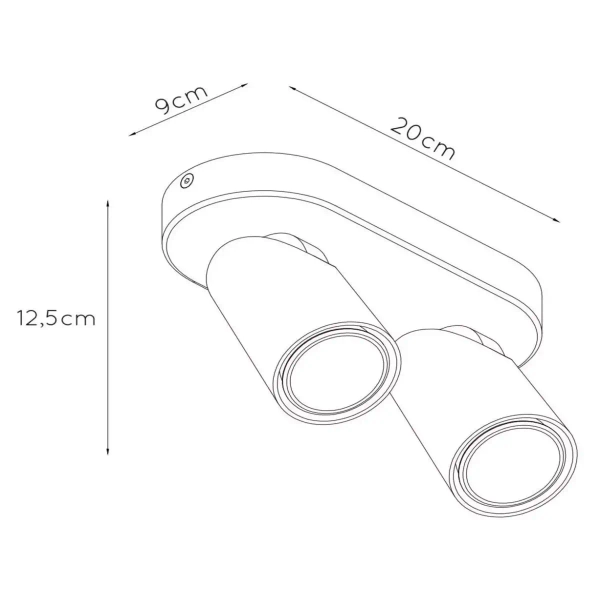 Lampa sufitowa XYRUS 23954/11/31 Lucide tubki punktowa biała