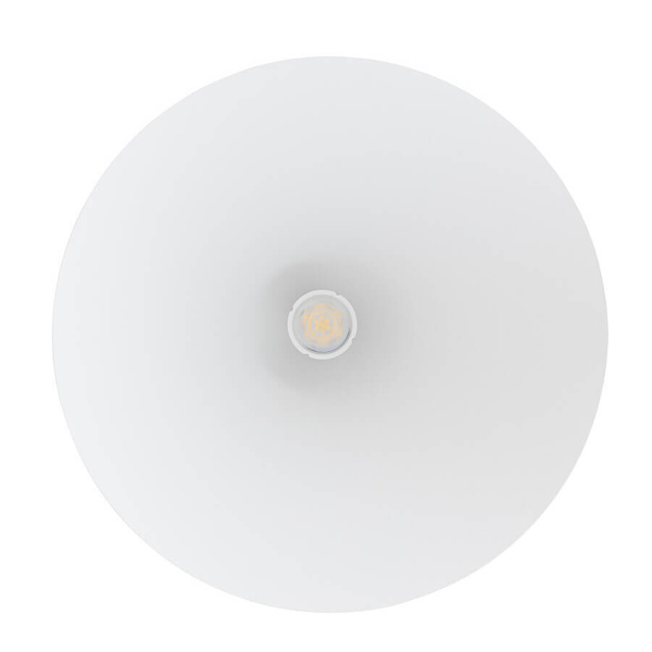 Lampa wisząca do salonu Zenith 8002 Nowodvorski metalowa mosiądz biała