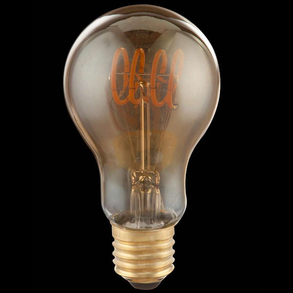Dekoracyjna ŻARÓWKA industrialna 11403F  Globo LED A60 E27 klasyczna 4W 200lm 230V 2000K biała ciepła