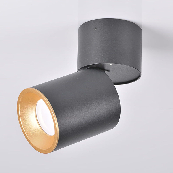 Metalowy spot salonowy ASTRA 314048 minimalistyczny plafon czarny
