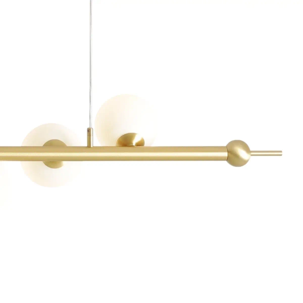 Wisząca lampa pokojowa Wave 1115T40 Aldex szklane kule mosiądz białe