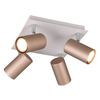 Regulowany plafon VANTOS DL465802430 Trio metalowy tubki brązowy