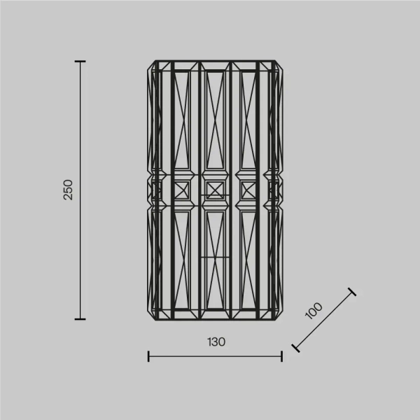 Dekoracyjny kinkiet Facet MOD094WL-01G Maytoni kryształ glamour złoty