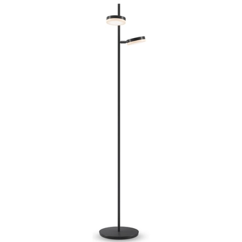 Lampa podłogowa prosta Fad MOD070FL-L12B3K LED 12W 3000K klosze czarne