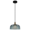 LAMPA wisząca DAVIDE MDM-2916/1 BL Italux szklana OPRAWA zwis niebieski