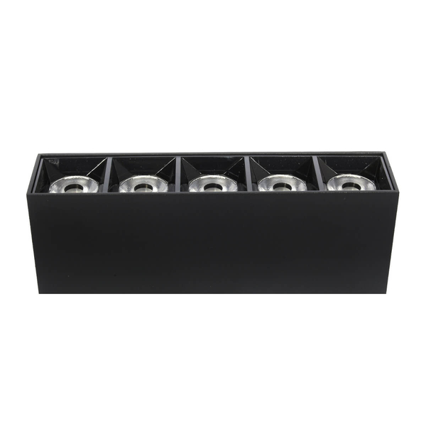 Metalowa lampa sufitowa 1062 Domeno LED 15W 4000K punkty czarna