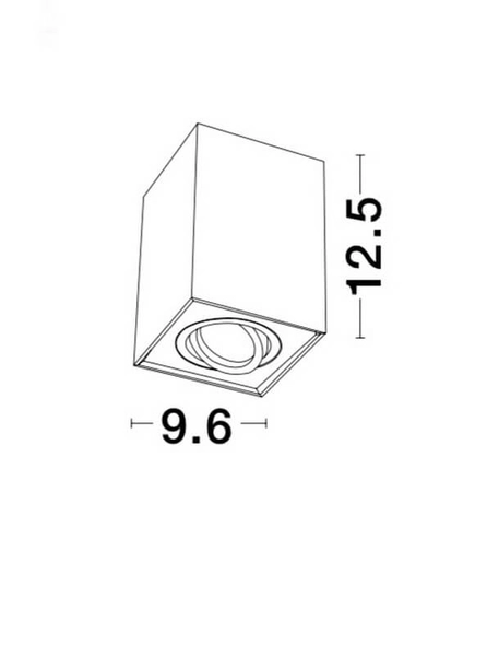 Sufitowa lampa ruchoma CHIVACOA LE61454 kostka czarna