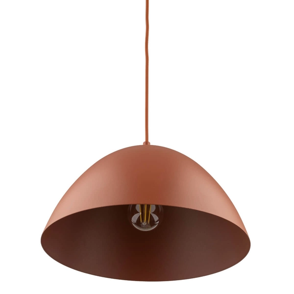 Lampa wisząca nad wyspę Faro 10259 do kuchni półokrąg ceglana