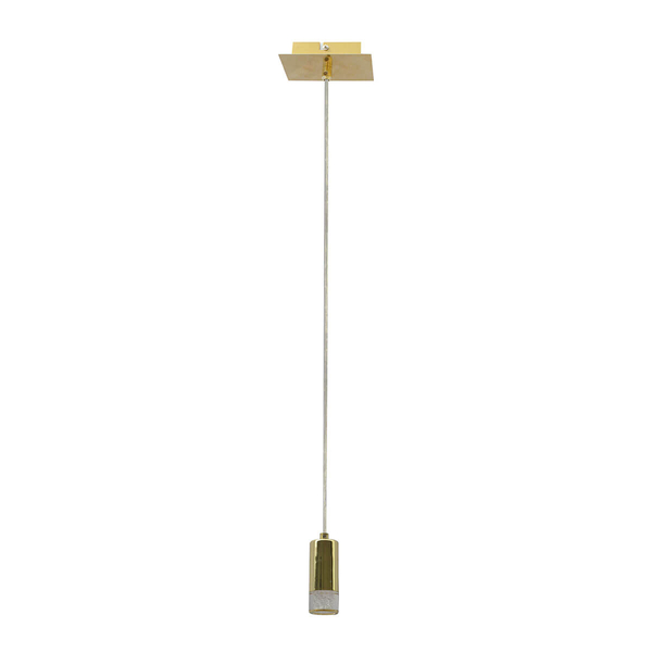 Wisząca lampa tuba Mentin HD443N-01-8144 NN BB Italux LED 5W 3000K mosiądz