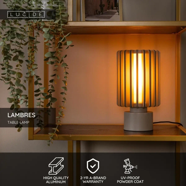 Nowoczesna lampa na stół Lambres 45510/01/41 do salonu beżowa