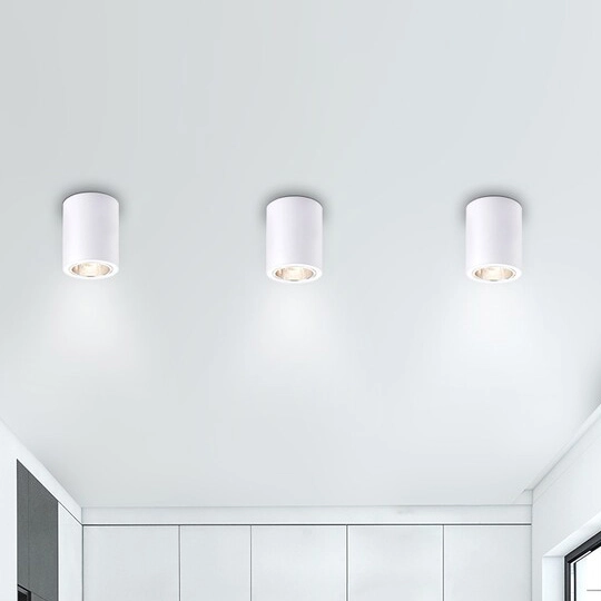 Natynkowa tuba Kobald 2056 sufitowy downlight biały do przedpokoju