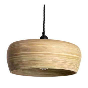 Bambusowa lampa wisząca Boho ABR-LW4-BH-E27 Abruzzo okrąg brązowy