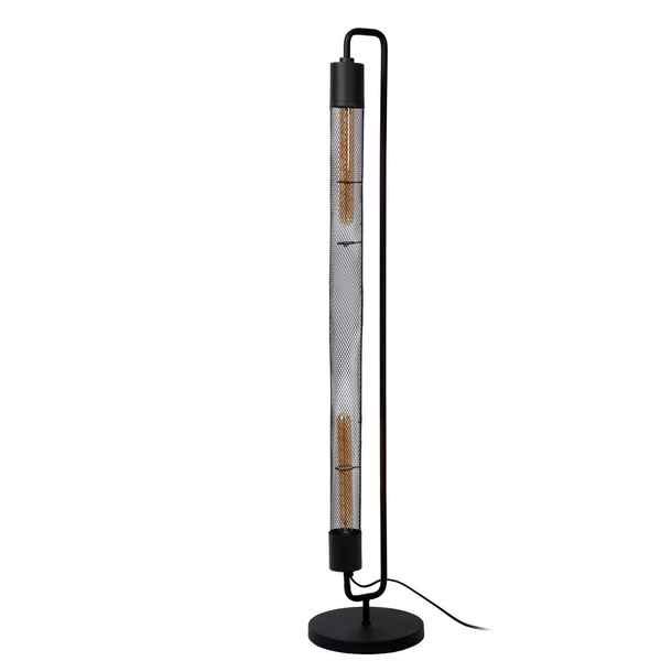 LAMPA podłogowa CALIXT 05733/02/30 Lucide metalowa OPRAWA stojąca czarna