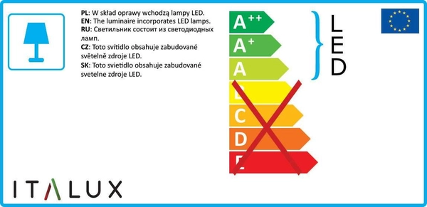 Kinkiet LAMPA ścienna BRUNO MB15150-02C Italux metalowa OPRAWA LED 24W 3000K galeryjka aluminiowa