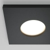 Kwadratowa lampa łazienkowa do zabudowy Stark DL083-01-GU10-SQ-B czarna