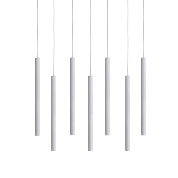Nowoczesna lampa wisząca Valdes PND-22302-7-WH LED 35W 3000-6000K biała