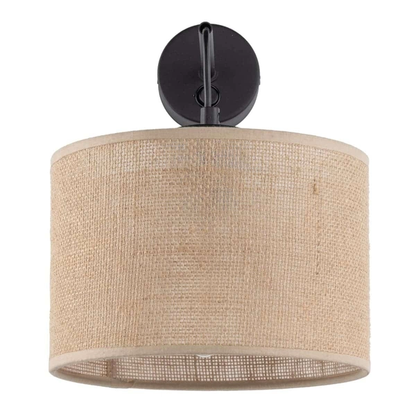 Kinkiet ekologiczny okrągły Juta 6858 TK Lighting rustykalna brązowa