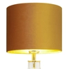 Złota lampa stołowa LORA 41066105 abażurowa lampka do sypialni