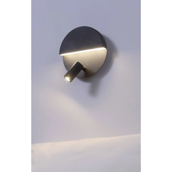 Ledowa lampa ścienna MARIO 222370232 Trio 8,3W 3000K industrialna czarna