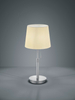Stołowa lampa gabinetowa Lyon 509100107 stojąca nikiel biała