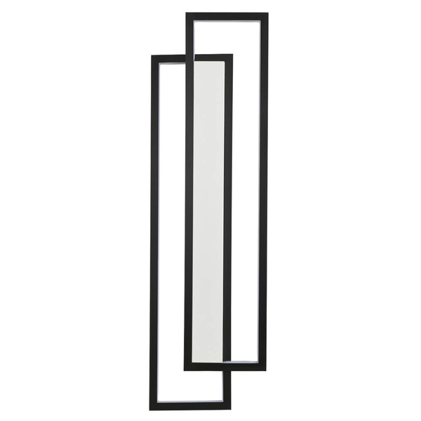 Naścienna lampa SYMMETRY ST-MD1027S LED 19W 3000K ramki do salonu czarna