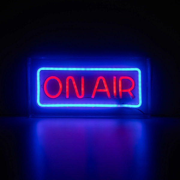 Neonowa lampka LED na stół Neon FM-WN46 Zumaline on air czerwona biała