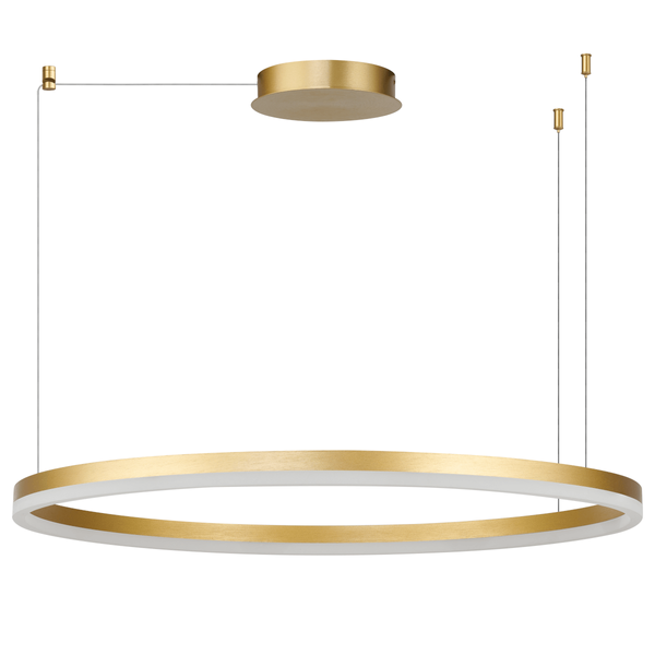 Pierścieniowa lampa zwis HALO AZ6476 Azzardo LED 53W 3000-6000K pilot złoty