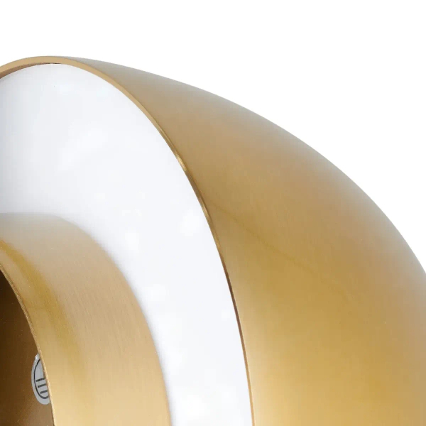 Złota lampa ścienna BUTTON ST-9931W okrągła LED 1x11W metalowa