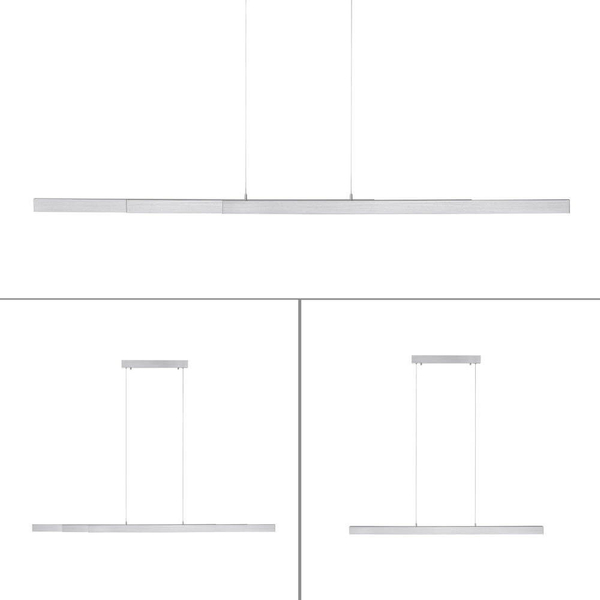 Wisząca lampa liniowa Luzi do salonu LED 13W 3000K aluminium